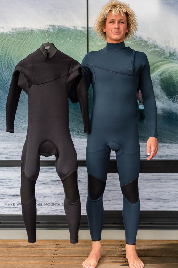 Peak Climax Pro Zip Free 3_2mm GB Wetsuit Steamer Front Inside _ Out 1