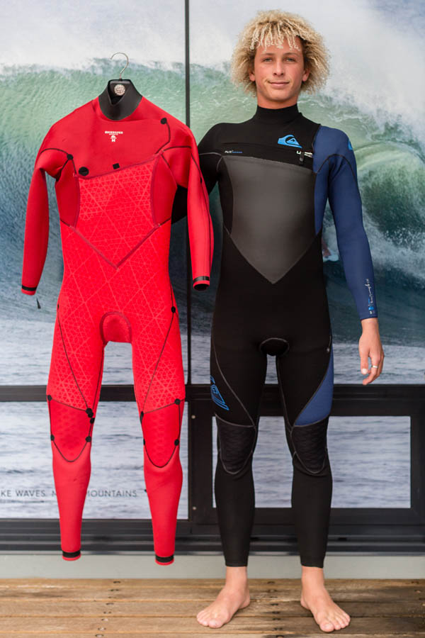QUIKSILVER HIGHLINE PLUS 3_2MM CHEST ZIP STEAMER WETSUIT FRONT INSIDE _ OUT